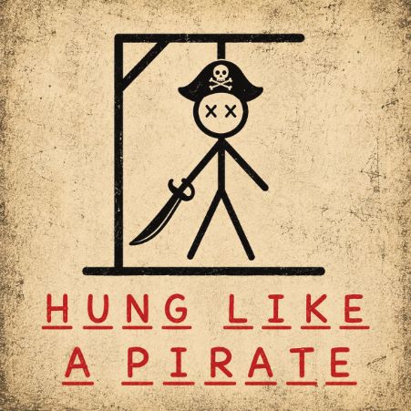 Hung Like a Pirate Vinyl Sticker Decorative Stickers HOUSE OF SWANK