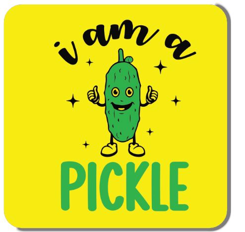 I Am a Pickle Sticker Decorative Stickers HOUSE OF SWANK