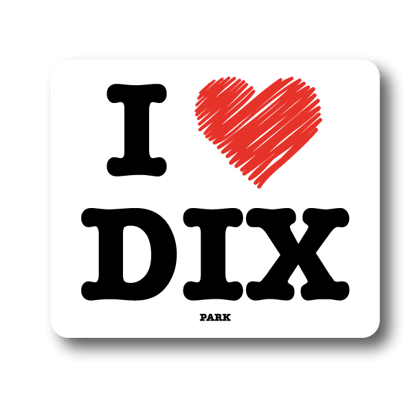 I Love Dix Park Sticker Decorative Stickers HOUSE OF SWANK