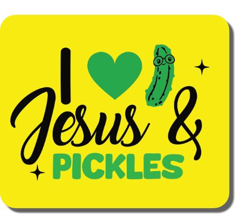I Love Jesus and Pickles Sticker Decorative Stickers HOUSE OF SWANK