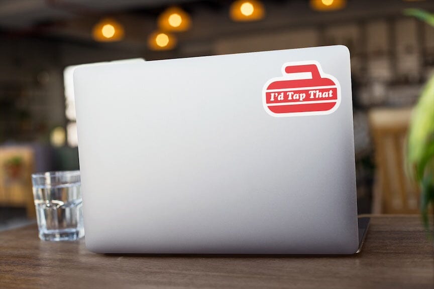 I'd Tap That Olympic Curling Sticker Decorative Stickers HOUSE OF SWANK