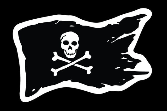 Jolly Roger Pirate Sticker Decorative Stickers HOUSE OF SWANK