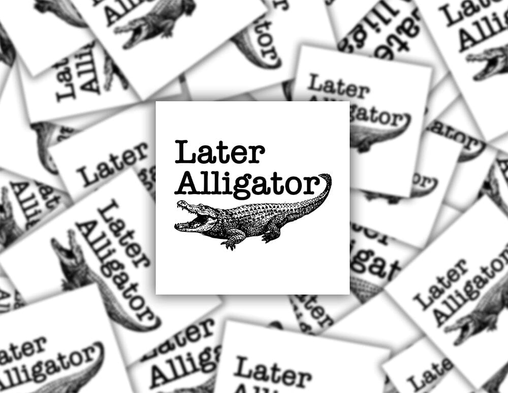 Later Alligator Sticker Decorative Stickers HOUSE OF SWANK