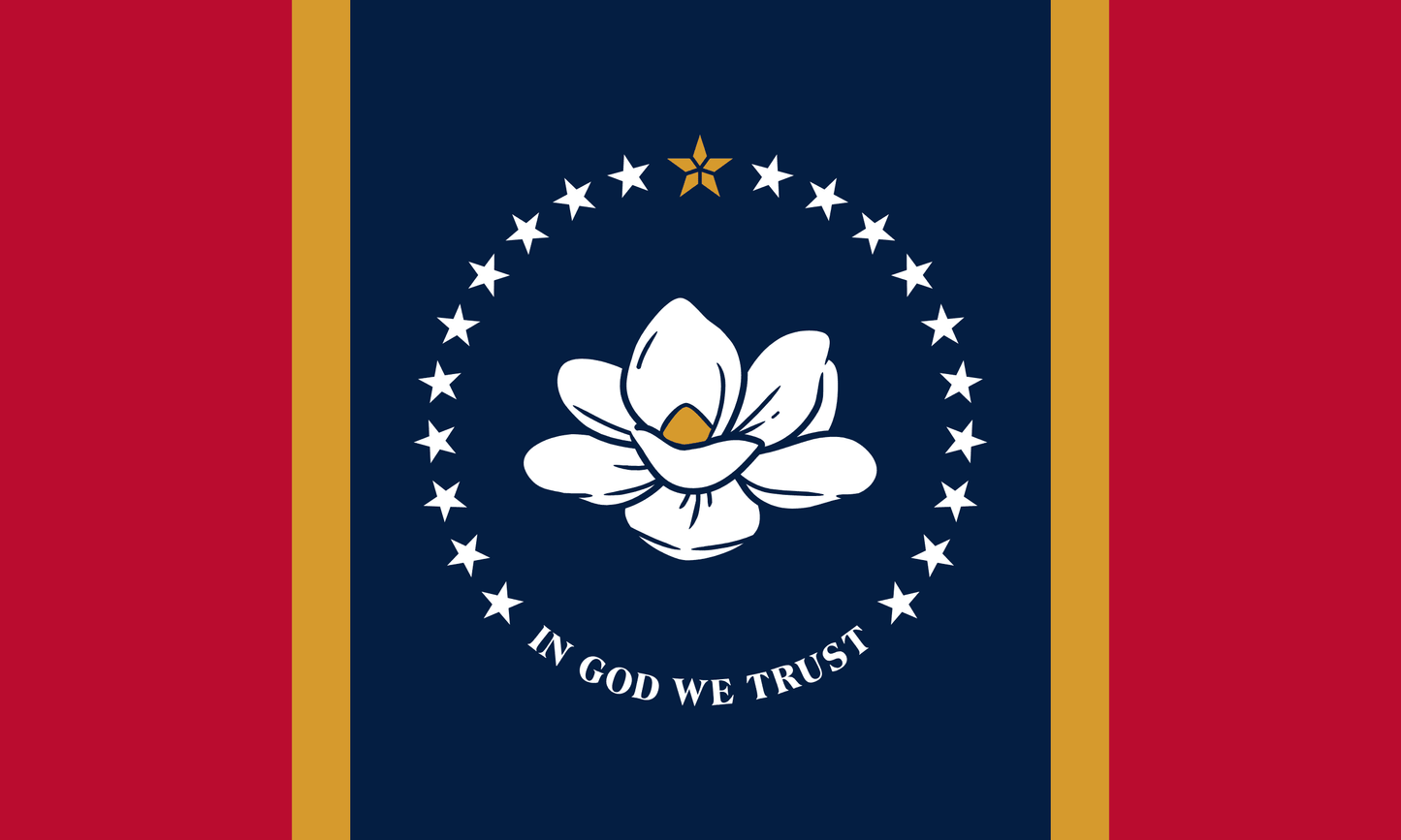 Mississippi State Flag Vinyl Sticker Vinyl Stickers House of Swank