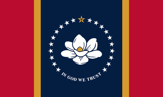 Mississippi State Flag Vinyl Sticker Vinyl Stickers House of Swank