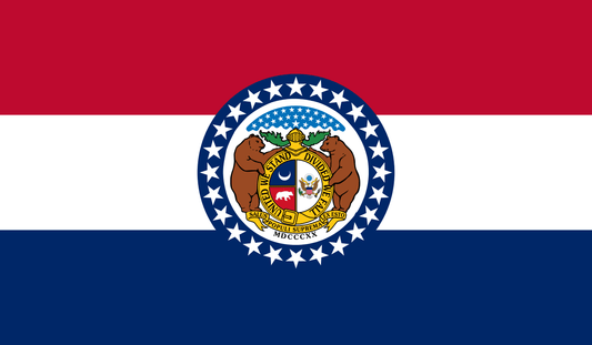 Missouri State Flag Vinyl Sticker Vinyl Stickers House of Swank