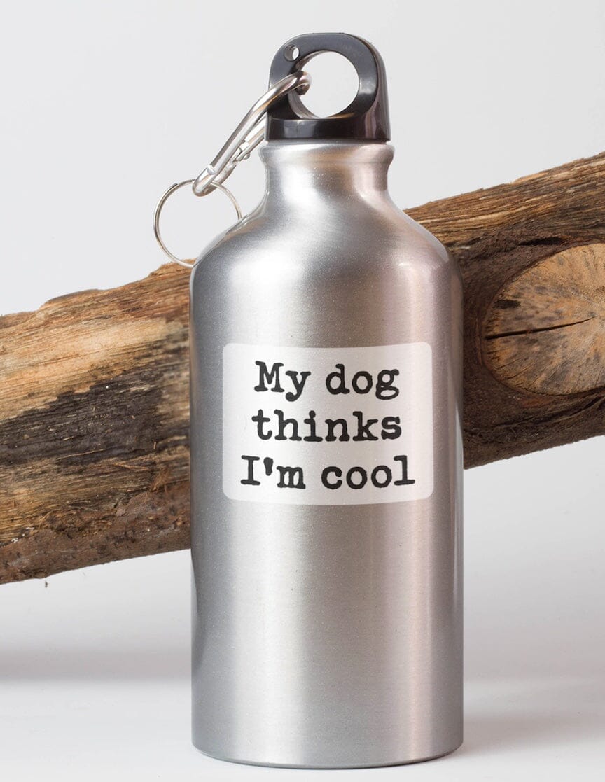 My dog thinks I'm cool sticker Decorative Stickers HOUSE OF SWANK