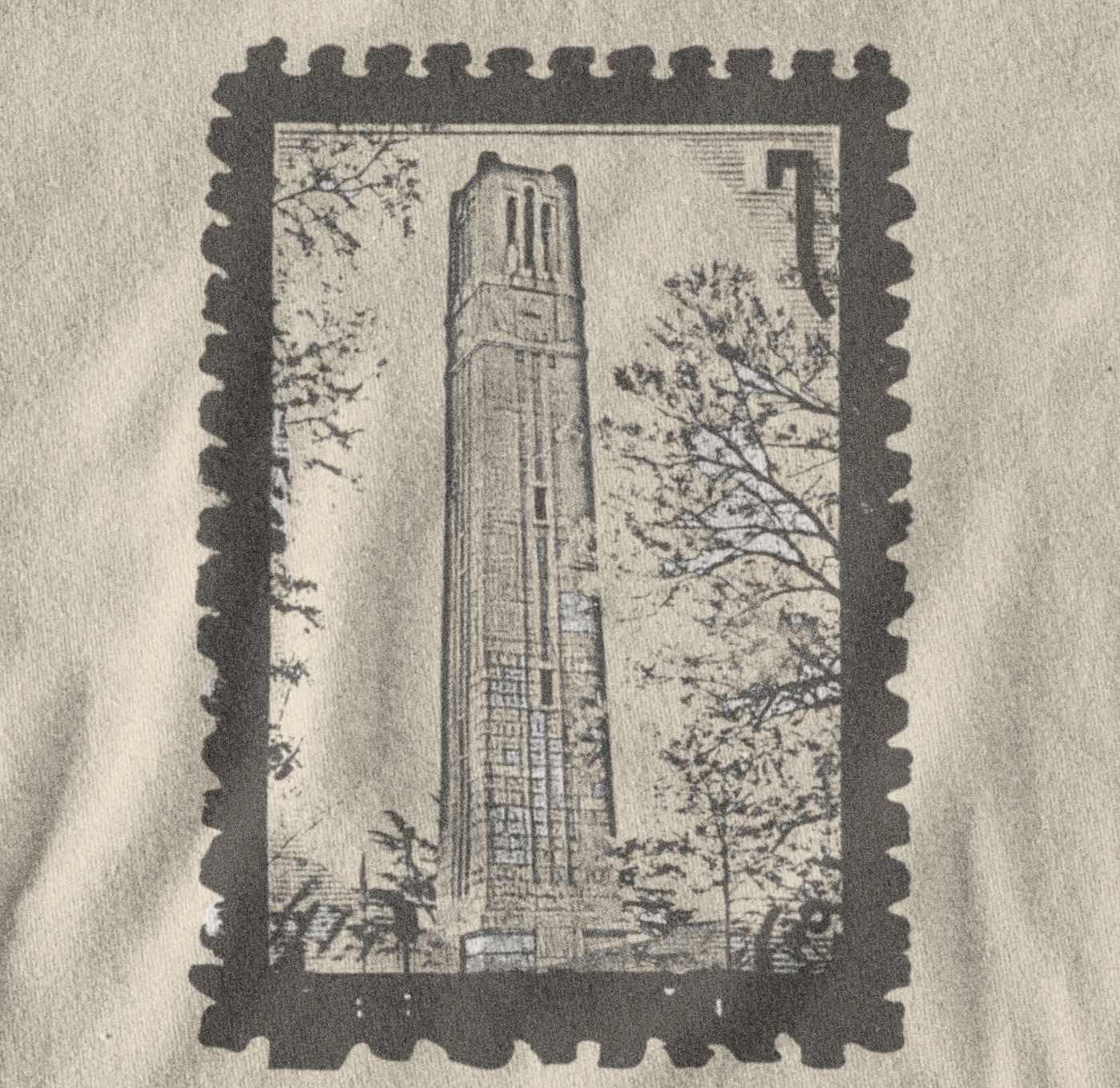 NC State Bell Tower Stamp Shirt SHIRT HOUSE OF SWANK