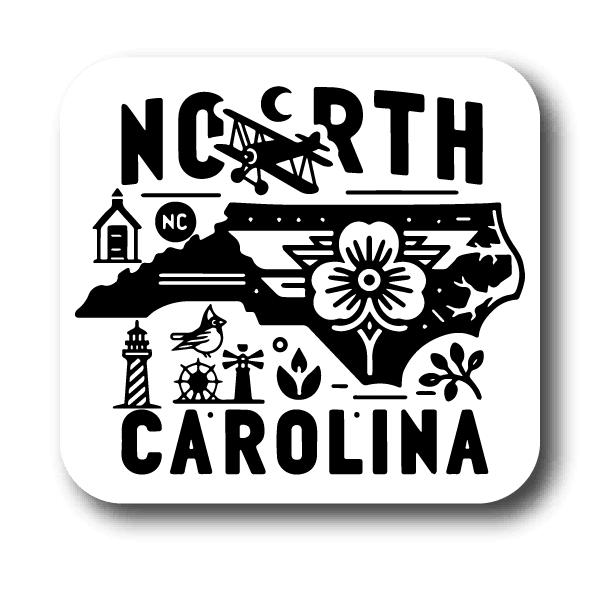 NC State Symbols Sticker