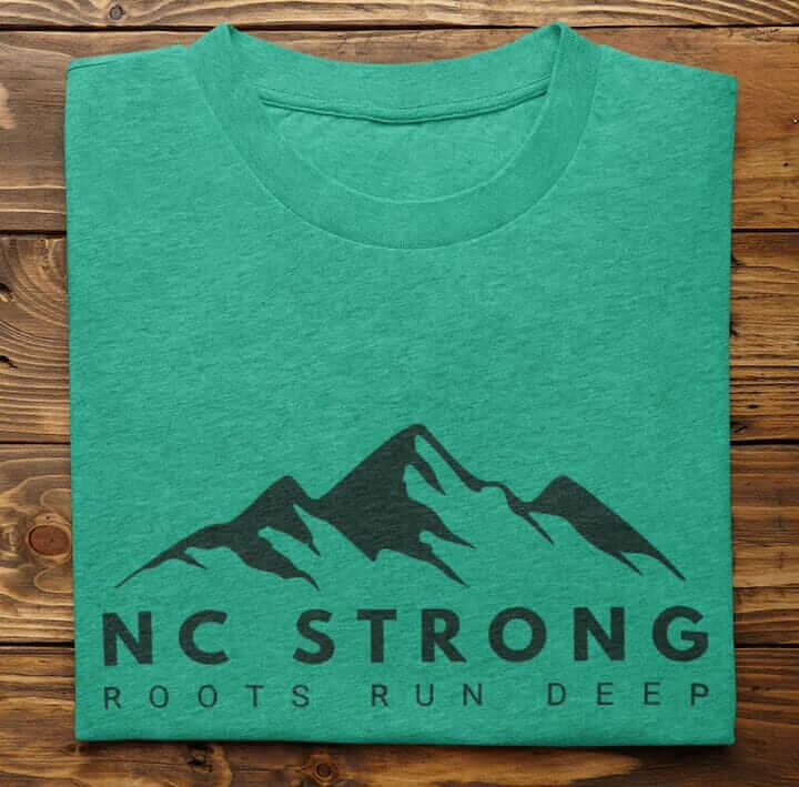 Hurricane Ridge Shirts NC Strong Hurricane Relief Shirt Roots Run Deep
