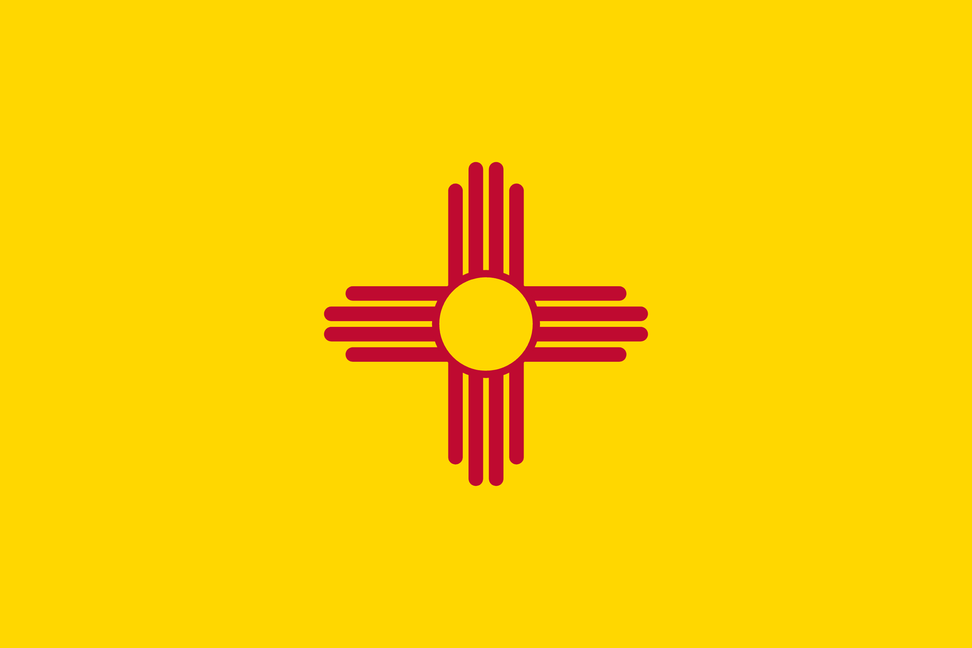 New Mexico State Flag Vinyl Sticker Vinyl Stickers House of Swank