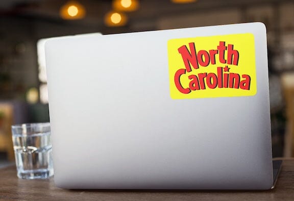 North Carolina Biscuit Sticker – Limited Edition NC Vinyl Sticker Decorative Stickers HOUSE OF SWANK