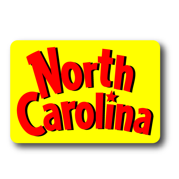 North Carolina Biscuit Sticker – Limited Edition NC Vinyl Sticker Decorative Stickers HOUSE OF SWANK