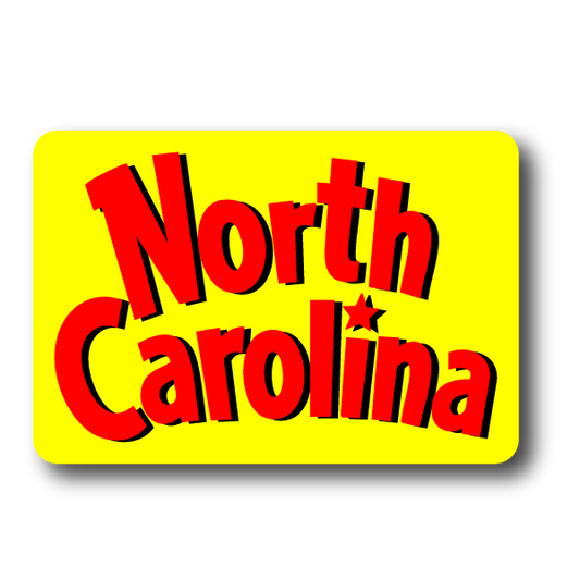 North Carolina Biscuit Sticker – Limited Edition NC Vinyl Sticker Decorative Stickers HOUSE OF SWANK