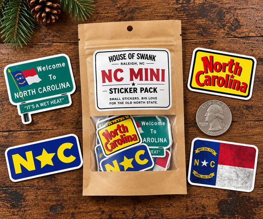 North Carolina Favorites Mini Sticker Pack Decorative Stickers HOUSE OF SWANK