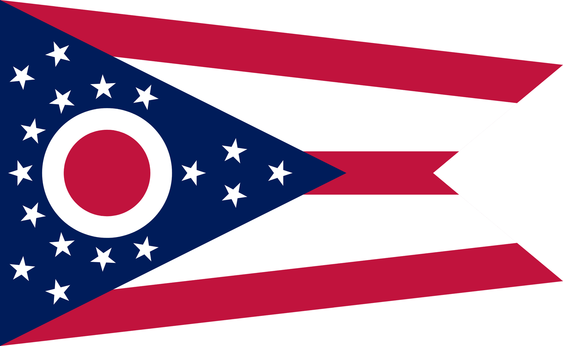 Ohio State Flag Vinyl Sticker Vinyl Stickers House of Swank