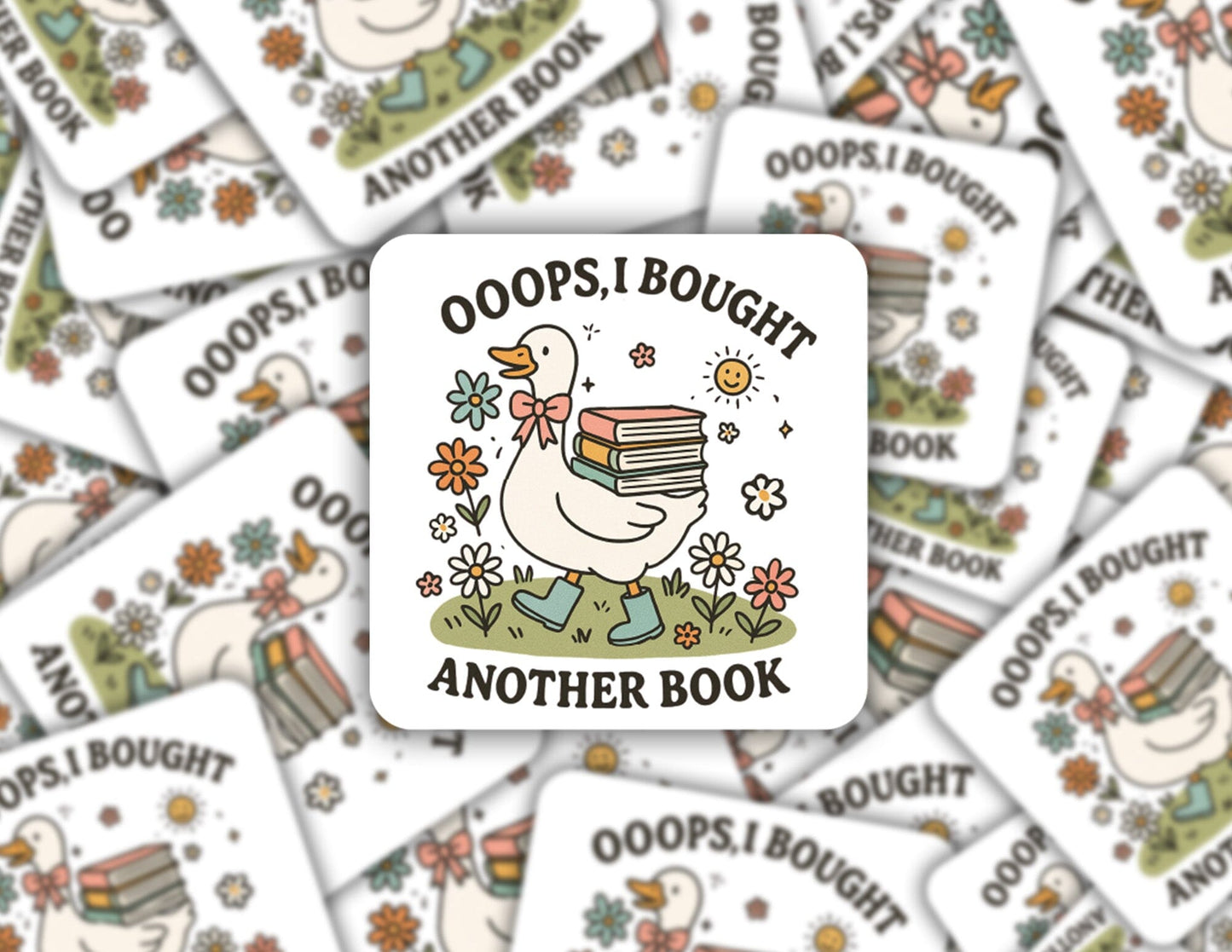 Ooops I Bought Another Book Duck Sticker Decorative Stickers HOUSE OF SWANK