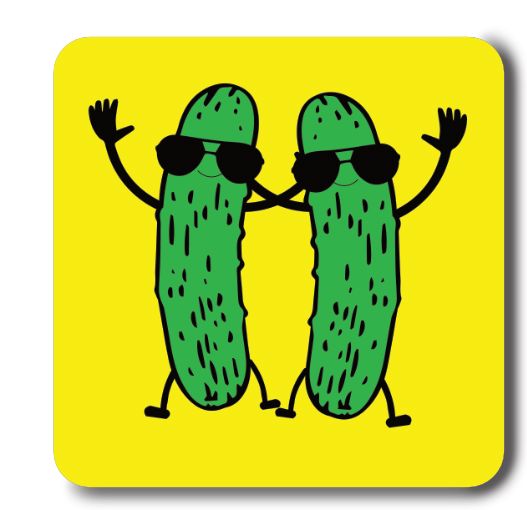 Pair of Pickles Sticker Decorative Stickers HOUSE OF SWANK