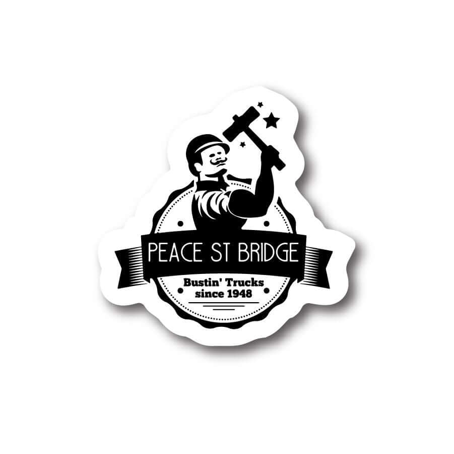 Peace Street Bridge Raleigh NC Sticker Decorative Stickers HOUSE OF SWANK