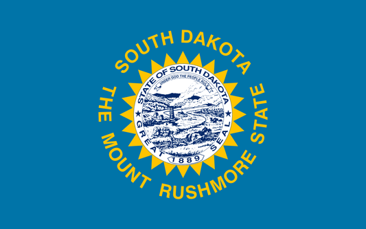 South Dakota State Flag Vinyl Sticker Vinyl Stickers House of Swank