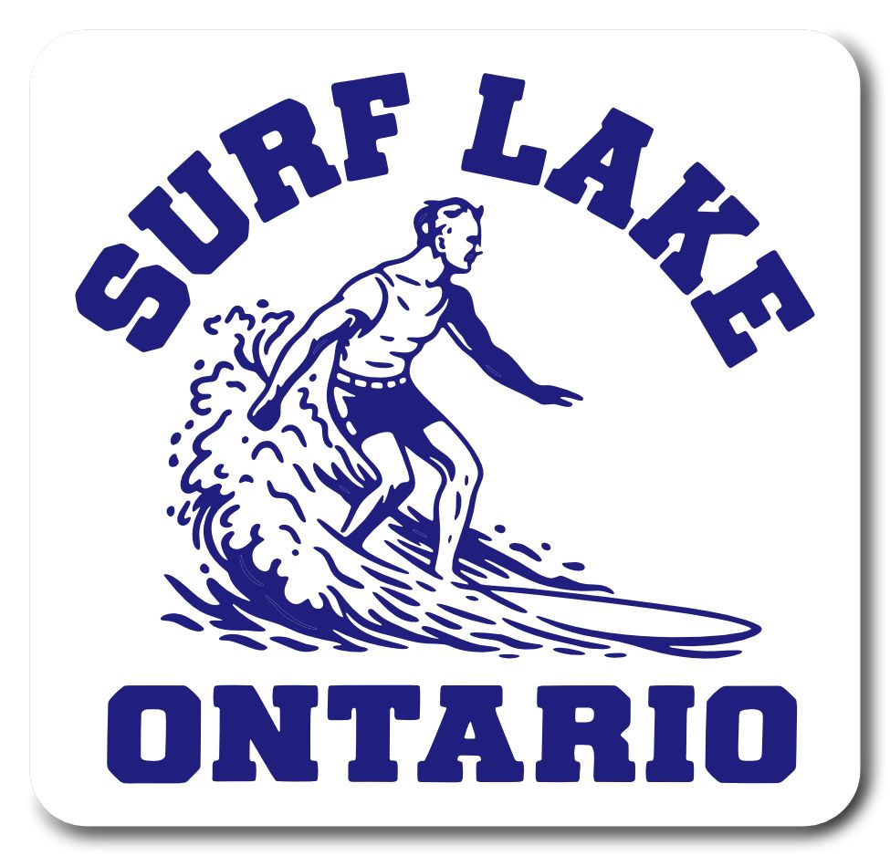 Surf Lake Ontario Sticker Decorative Stickers HOUSE OF SWANK