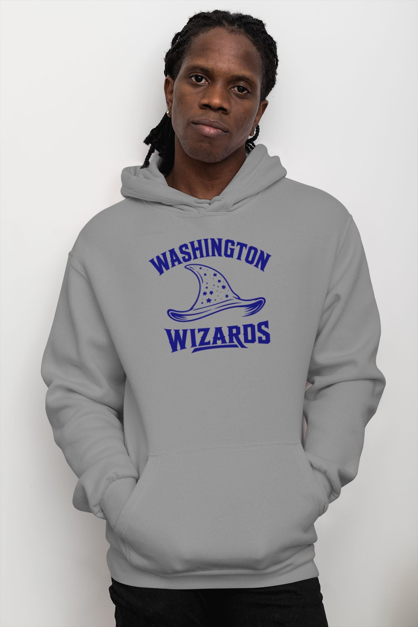 WASHINGTON ADULT HOODIE - WIZARD HAT CUSTOM SCREEN PRINTING HOUSE OF SWANK