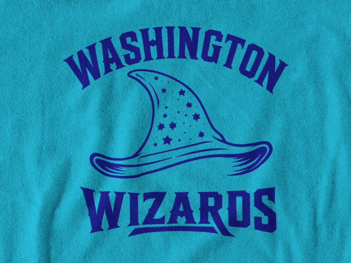 WASHINGTON ADULT SHIRT - WIZARD HAT CUSTOM SCREEN PRINTING HOUSE OF SWANK