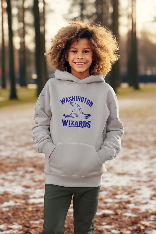WASHINGTON KIDS HOODIE - WIZARD HAT CUSTOM SCREEN PRINTING HOUSE OF SWANK