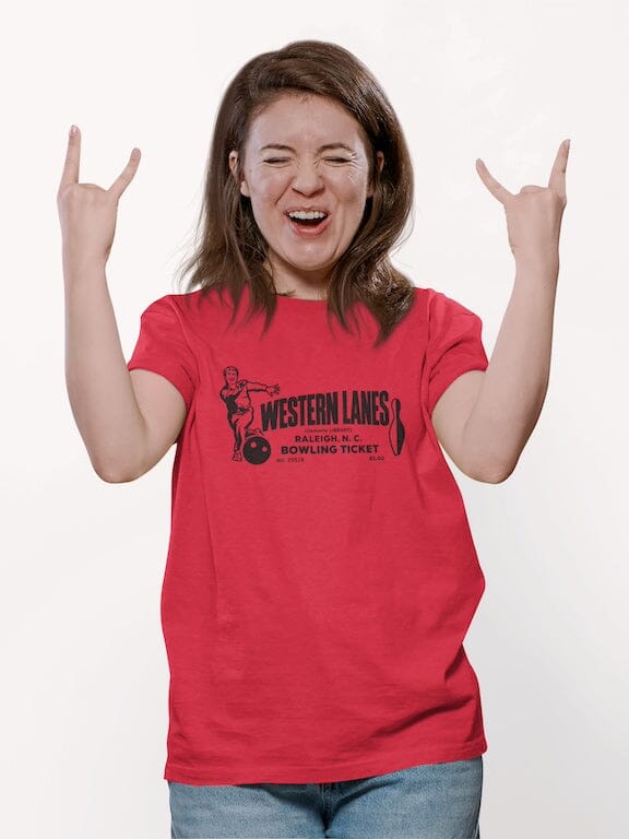 Western Lanes Bowling Shirt – Vintage Raleigh NC Tee SHIRT HOUSE OF SWANK