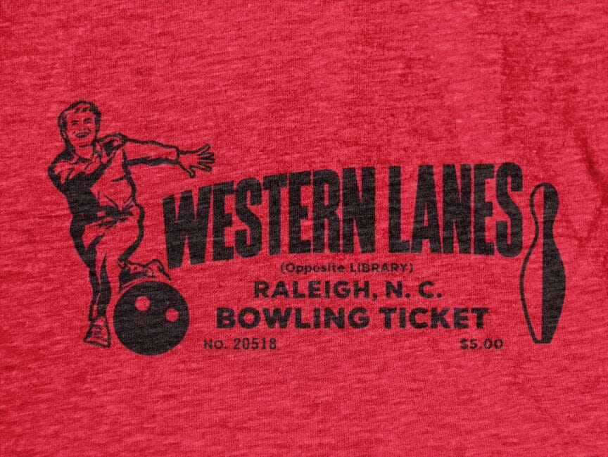 Western Lanes Bowling Shirt – Vintage Raleigh NC Tee SHIRT HOUSE OF SWANK