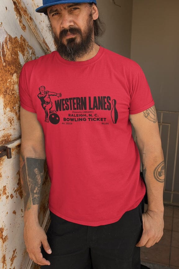 Western Lanes Bowling Shirt – Vintage Raleigh NC Tee SHIRT HOUSE OF SWANK