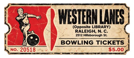 Western Lanes Bowling Vinyl Sticker – Raleigh NC Decorative Stickers HOUSE OF SWANK