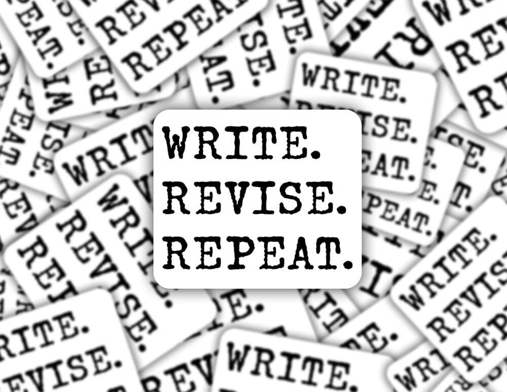 Write Revise Repeat Author Sticker Decorative Stickers HOUSE OF SWANK