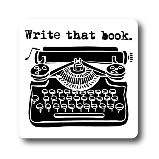 Write that Book Vintage Typewriter Sticker Decorative Stickers HOUSE OF SWANK