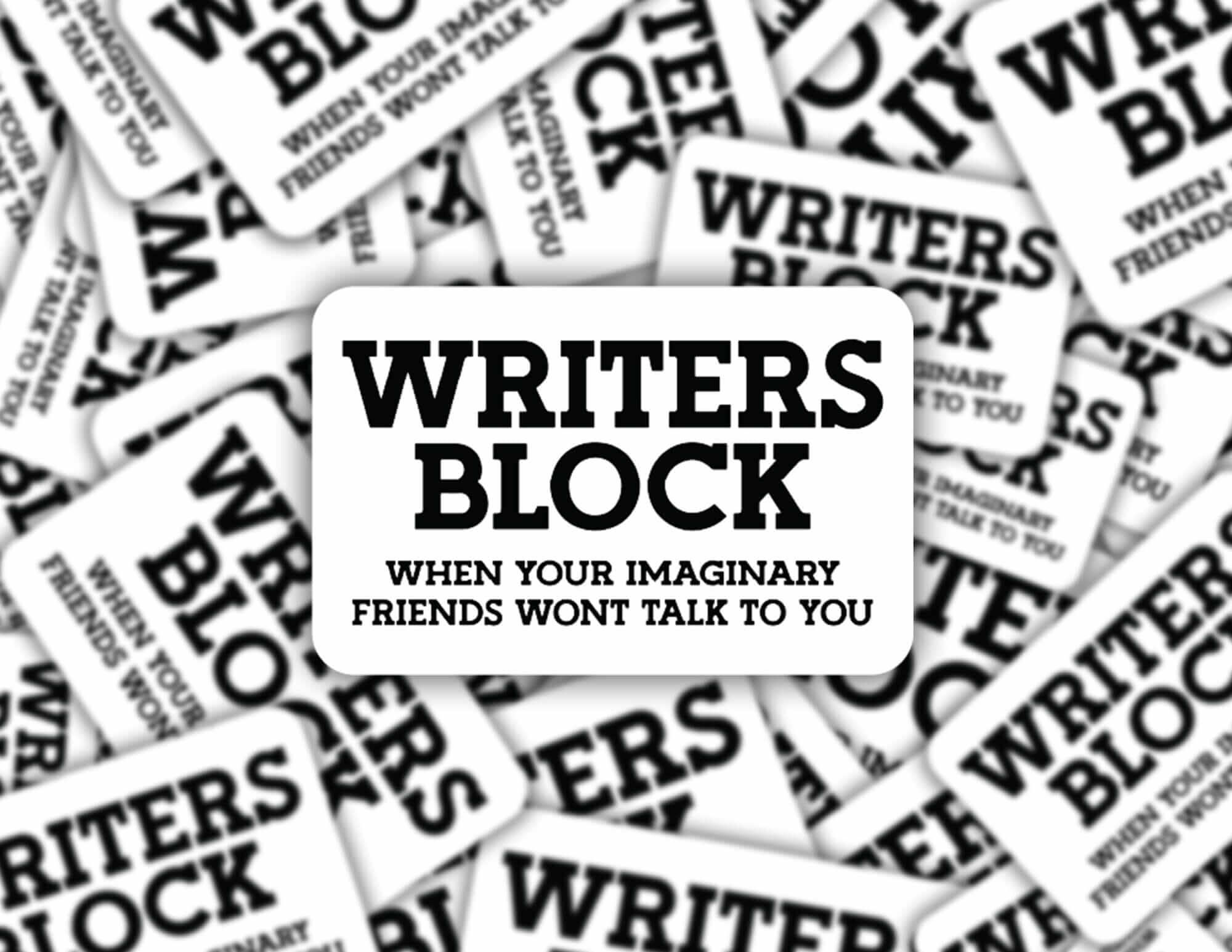 Writers Block Sticker