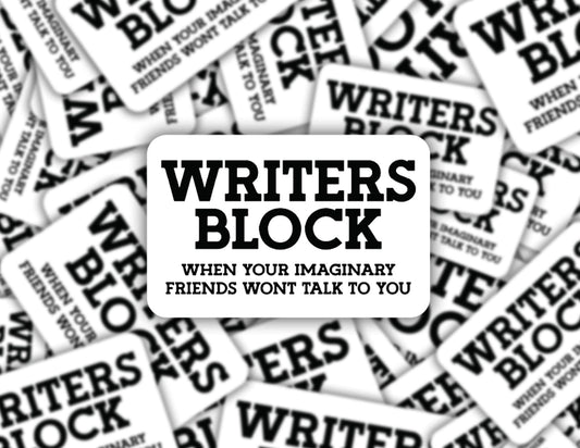 Writers Block Sticker Decorative Stickers HOUSE OF SWANK