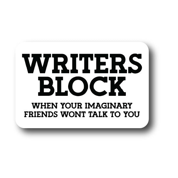 Writers Block Sticker Decorative Stickers HOUSE OF SWANK