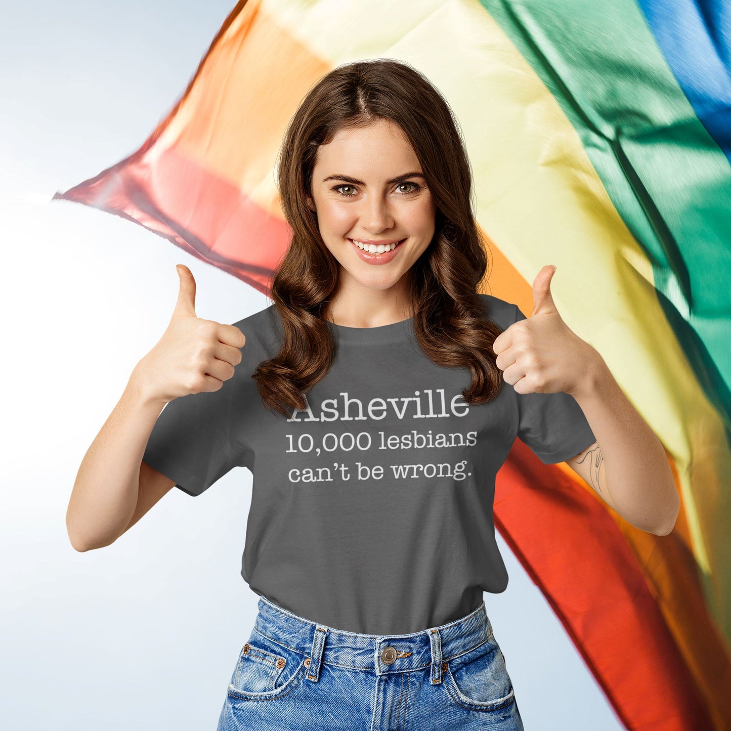 Asheville Lesbian Pride Shirt - SHIRT - House of Swank Raleigh NC