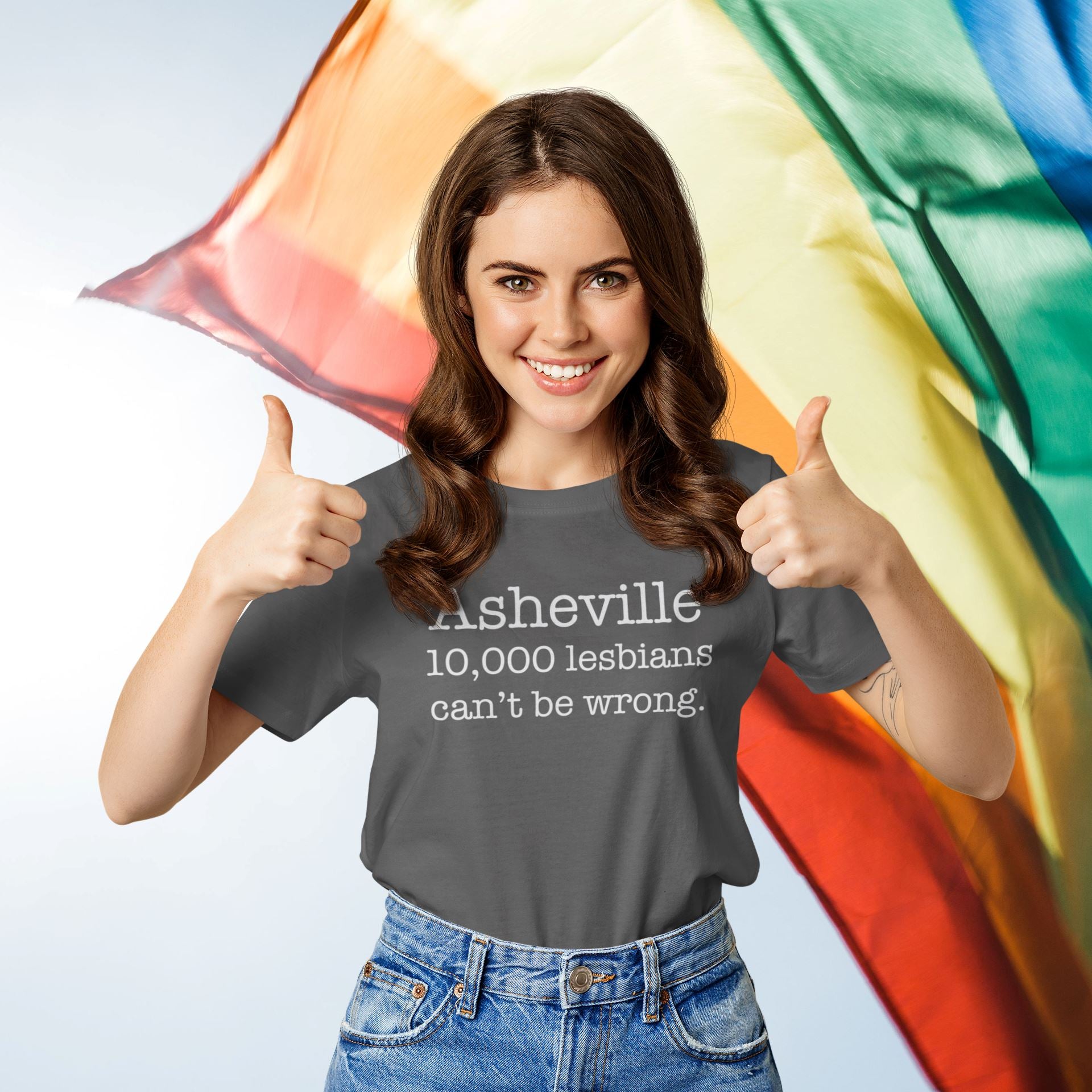 Asheville Lesbian Pride Shirt - SHIRT - House of Swank Raleigh NC