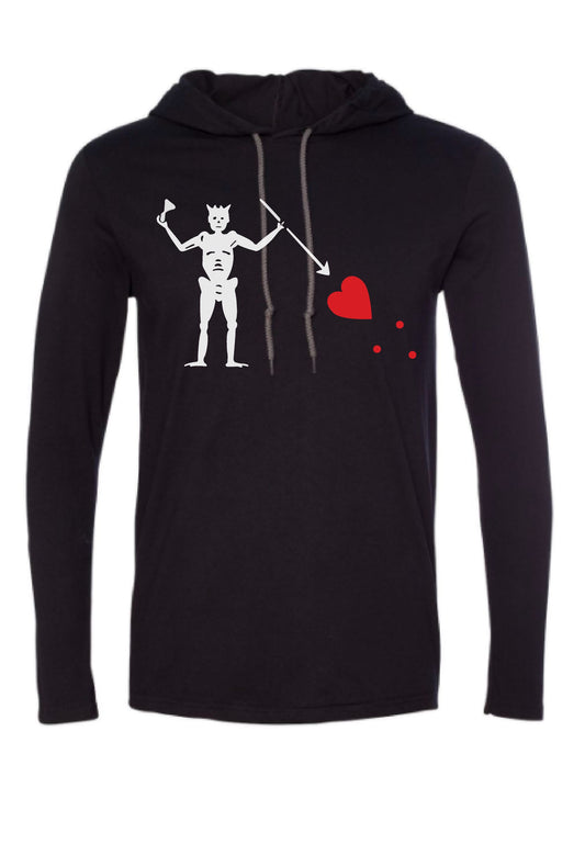 Blackbeard Flag Beach Hoodie - HOODIE - House of Swank Raleigh NC