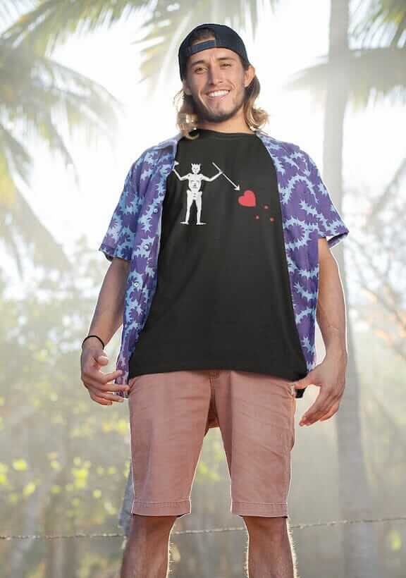 Blackbeard Flag Shirt - SHIRT - House of Swank Raleigh NC