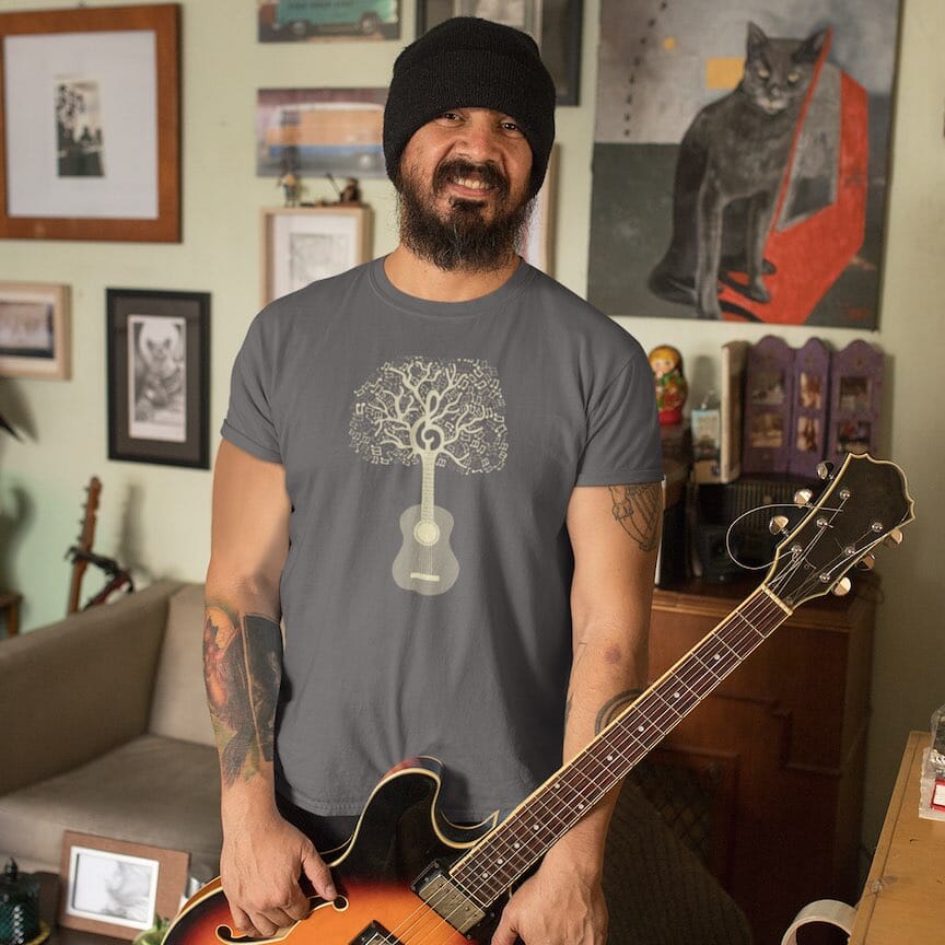 Guitar Music Tree - SHIRT - House of Swank Raleigh NC