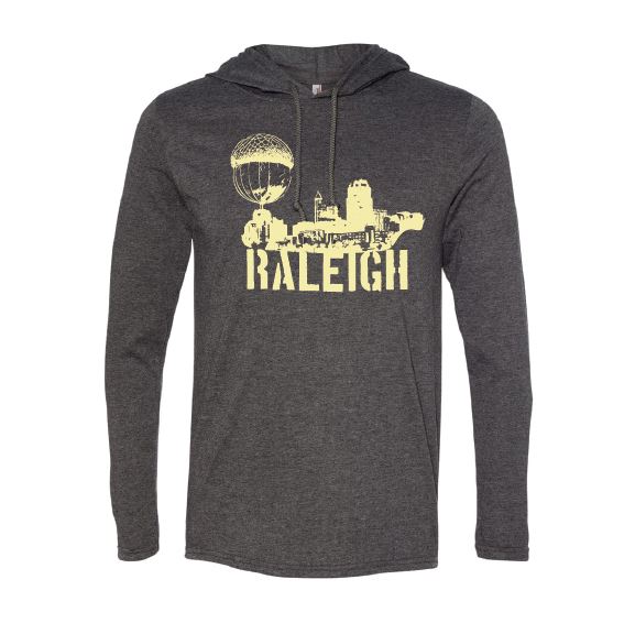 RALEIGH NC ACORN SKYLINE BEACH HOODY - House of Swank