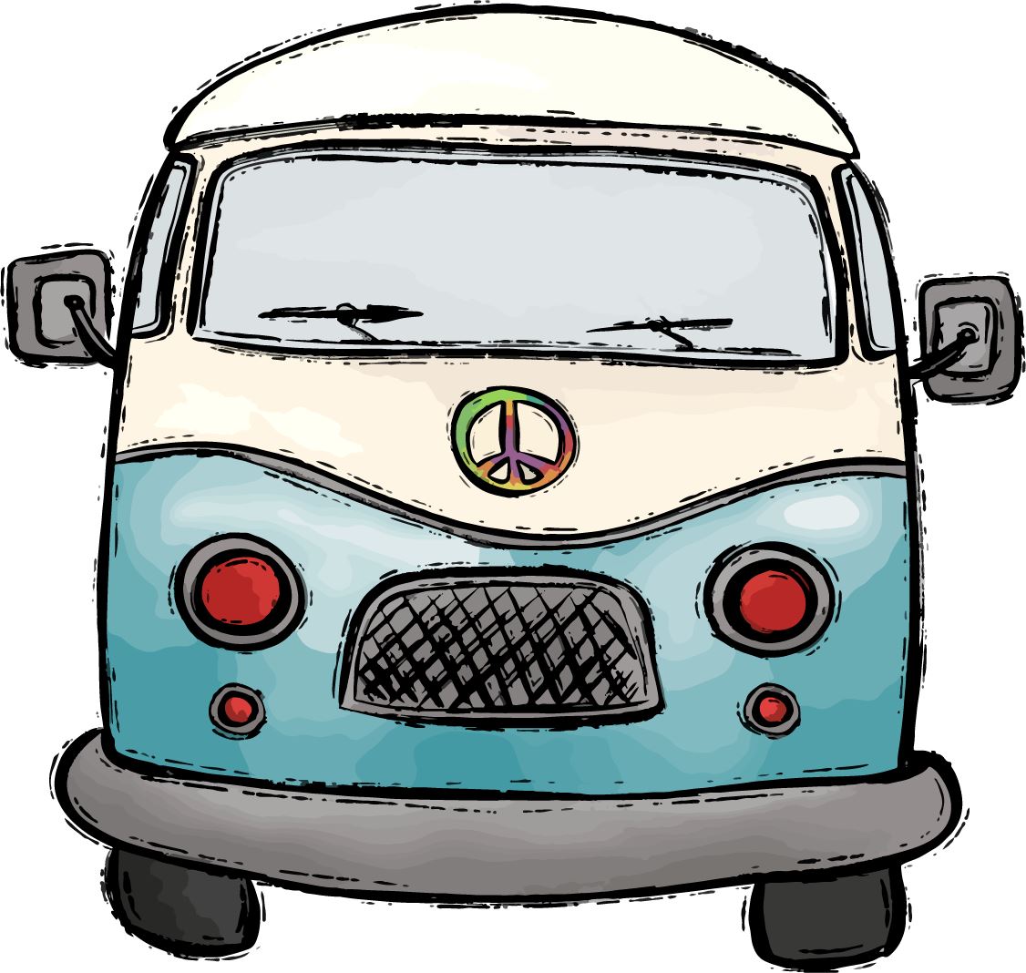 Retro Van Sticker - Decorative Stickers - House of Swank Raleigh NC