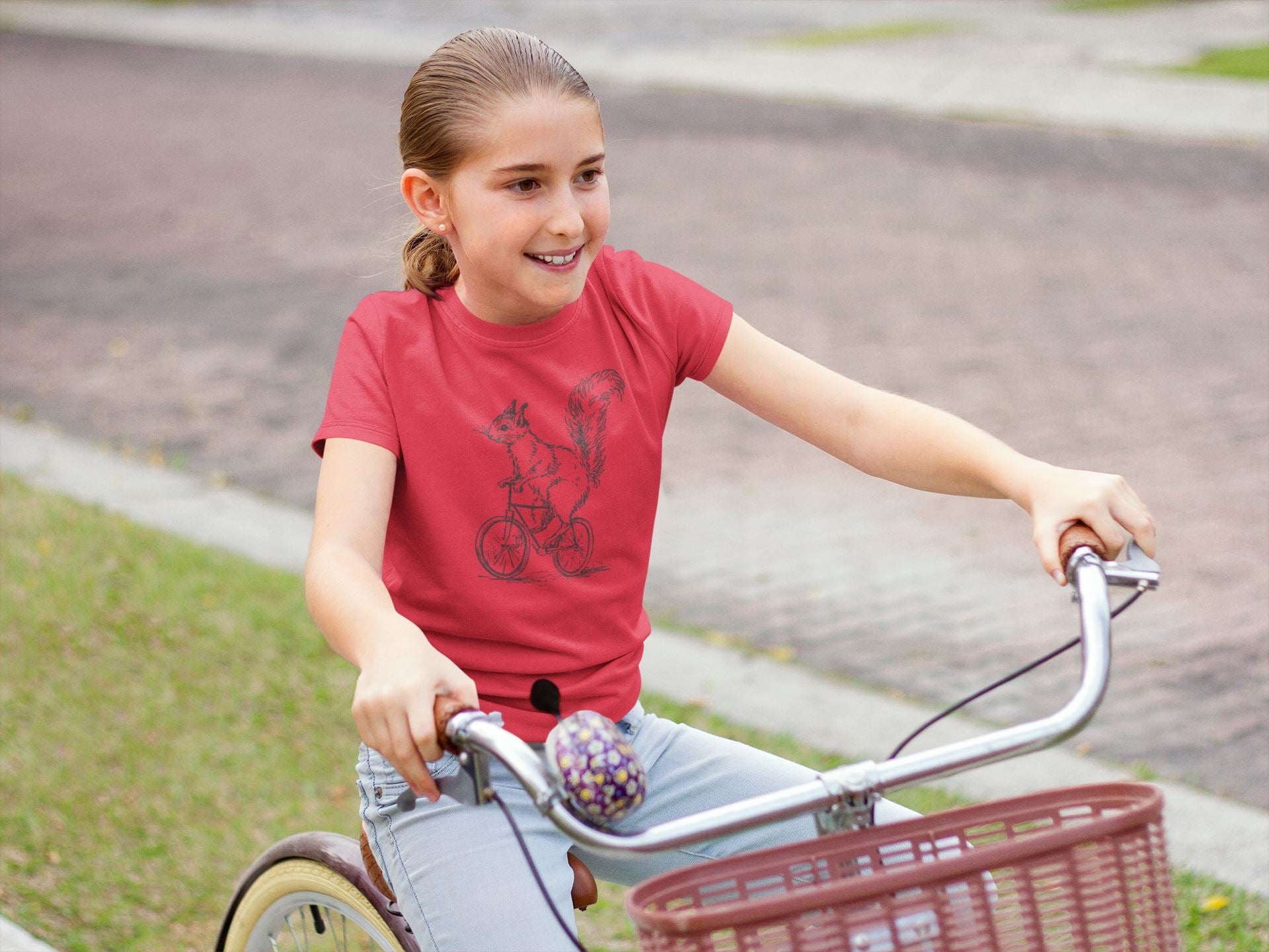 Squirrel Riding Bike Shirt and bodysuit - Kids - House of Swank