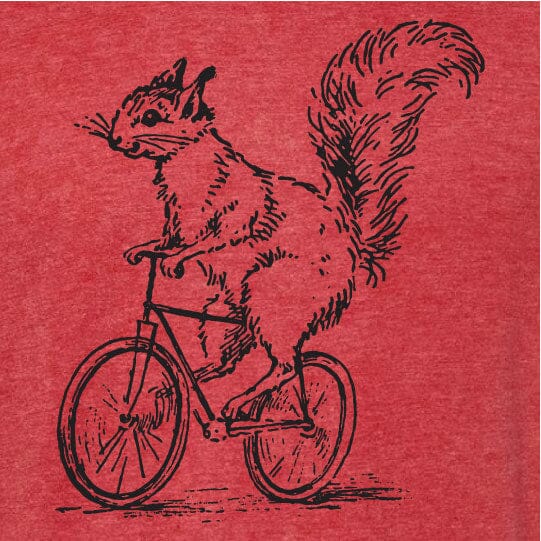 Squirrel Riding Bike Shirt SHIRT HOUSE OF SWANK