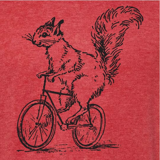 Squirrel Riding Bike Shirt - SHIRT - House of Swank Raleigh NC